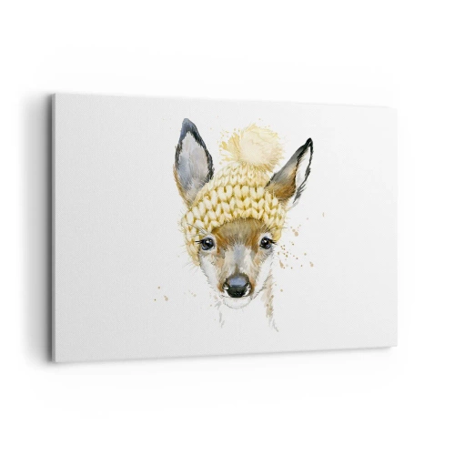 Obraz na plátne - V zime v snežnom lese - 120x80 cm