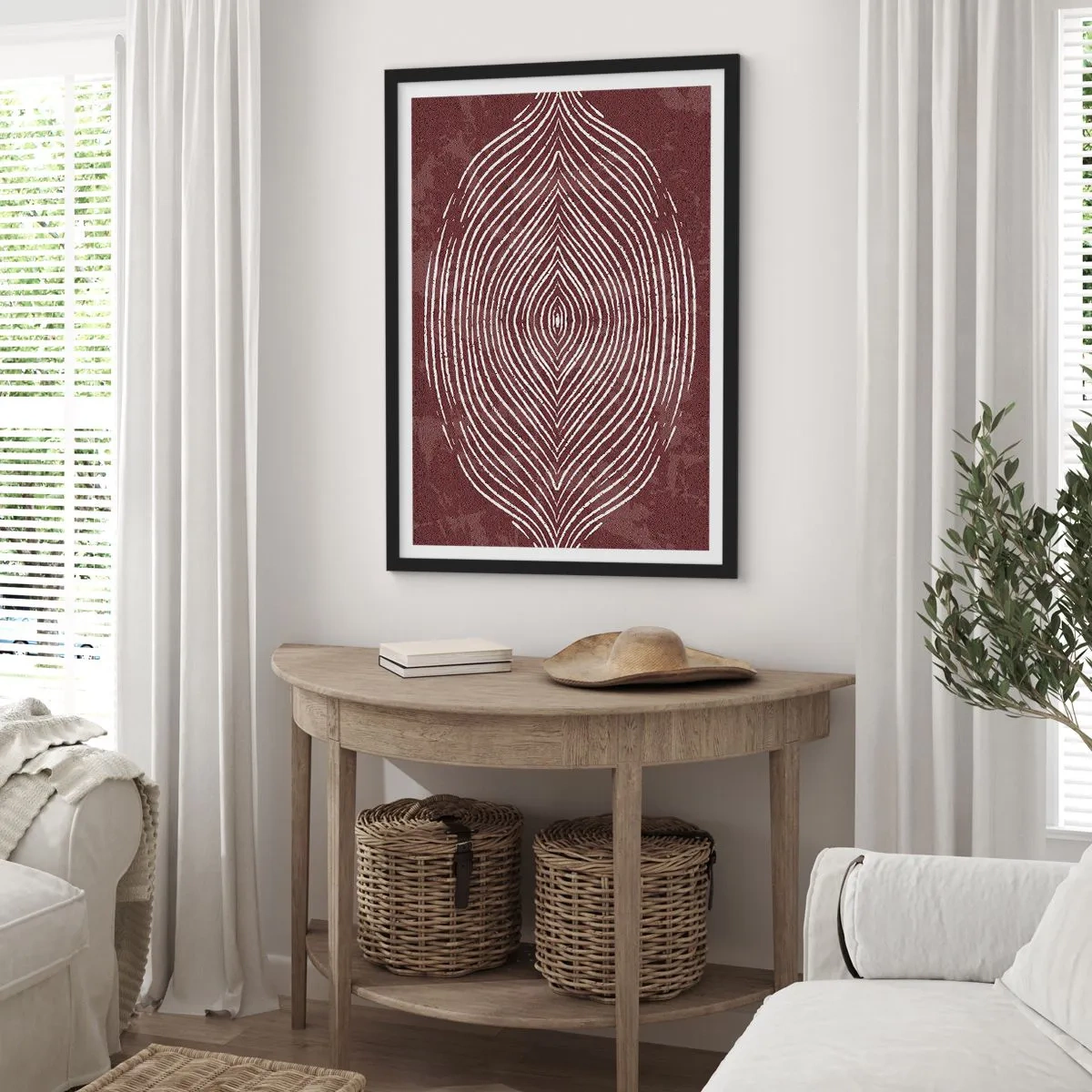 Plagát v čiernom ráme - Priestor hovorí - 61x91 cm