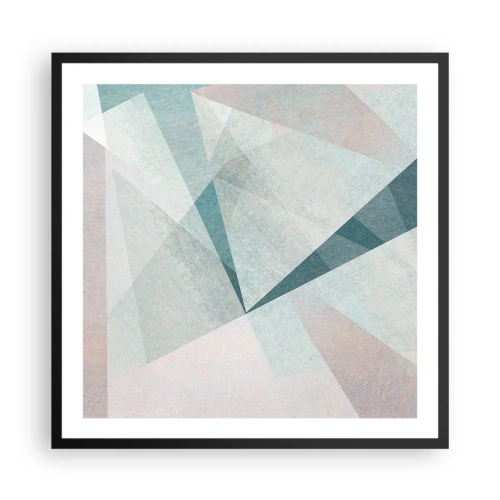 Plagát v čiernom ráme - V kľude, ale dynamicky - 60x60 cm