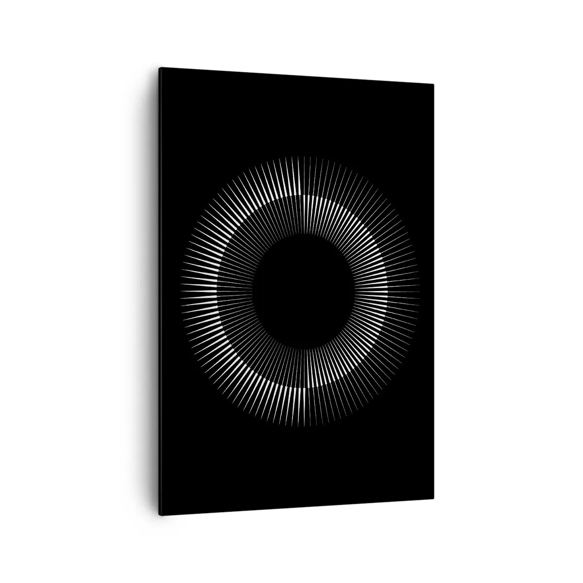Obraz na plátne - Čierne slnko - 70x100 cm