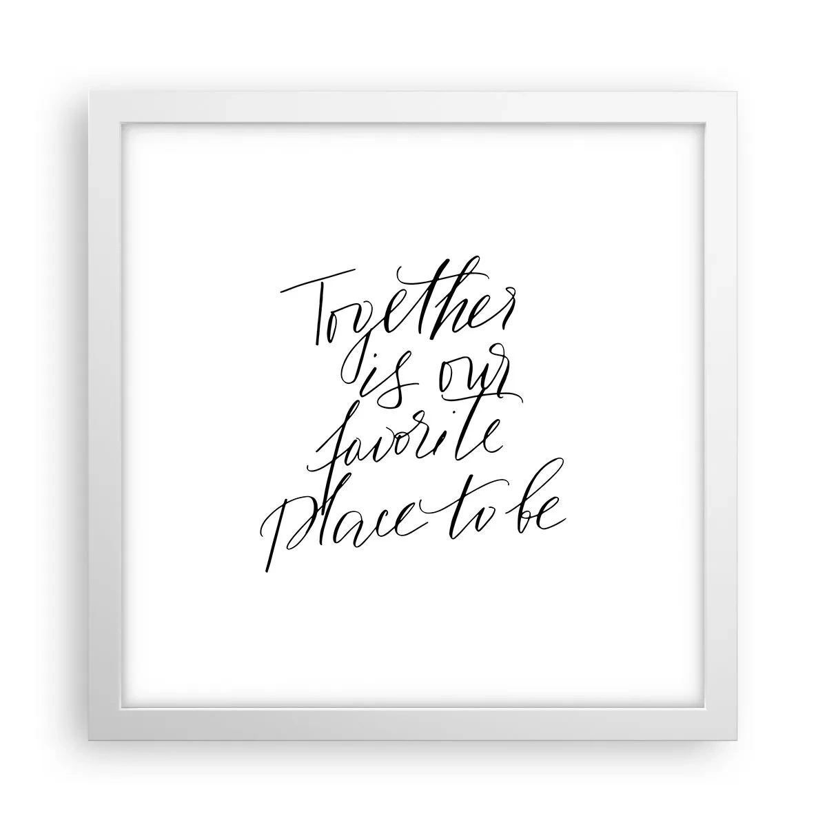 Plagát v bielom ráme - Cítite to tiež? - 30x30 cm