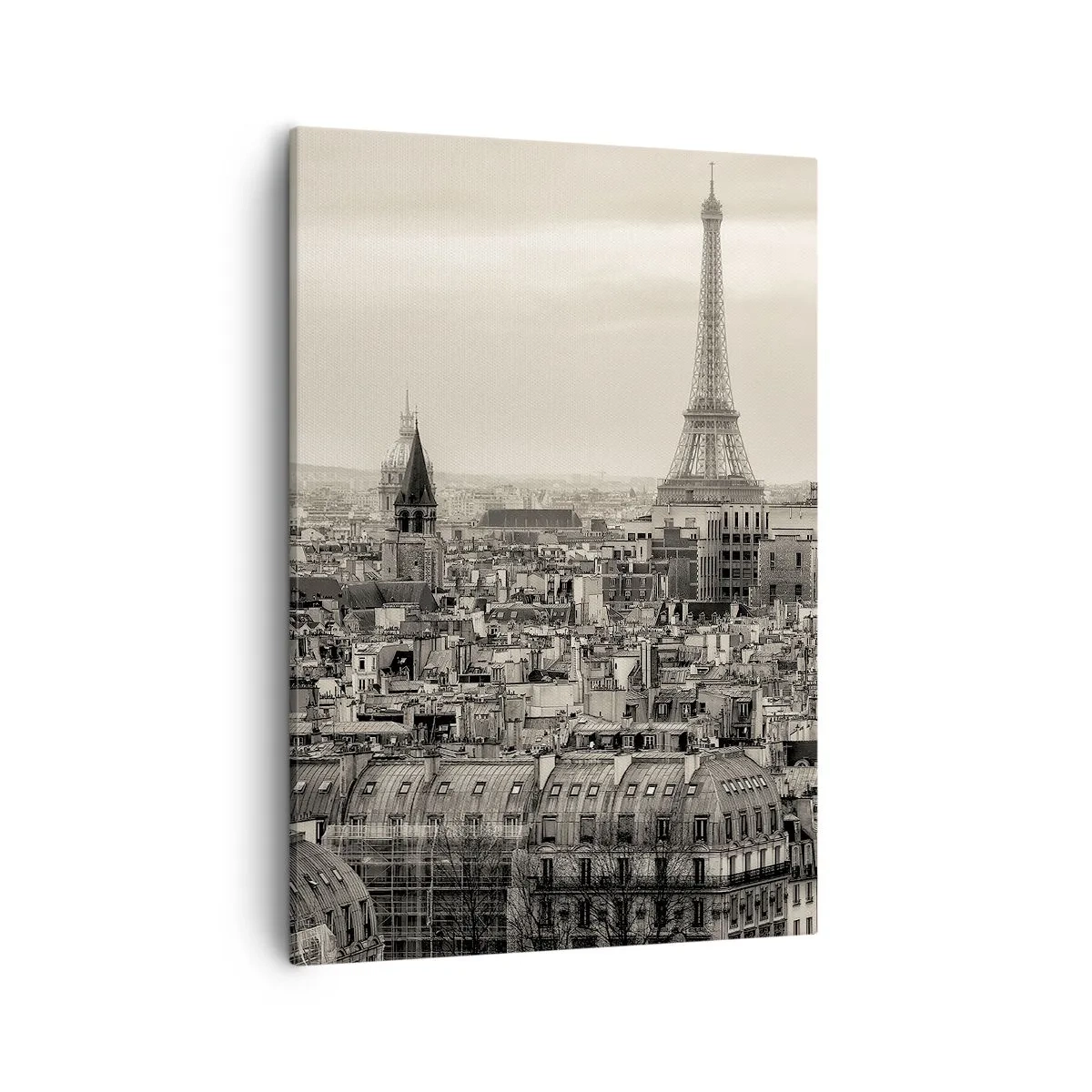 Obraz na plátne - Nad strechami Paríža - 50x70 cm