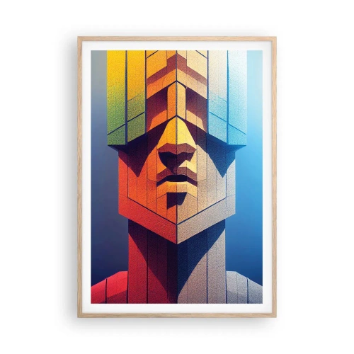 Plagát v ráme zo svetlého duba - Zásadový človek - 70x100 cm