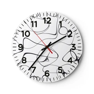 Nástenné hodiny - Cesty života, zákruty osudu - 30x30 cm