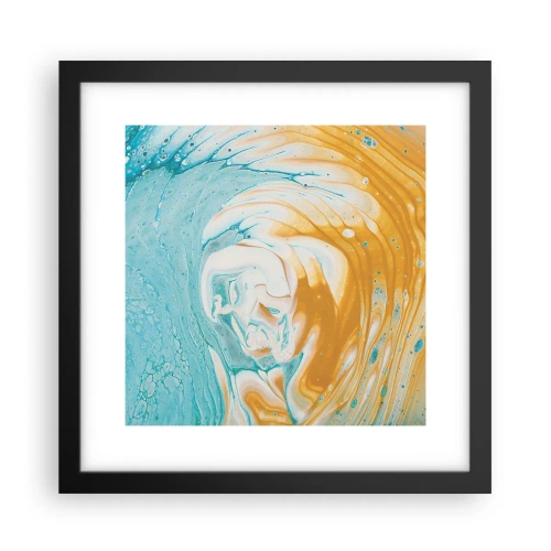 Plagát v čiernom ráme - Pastelový vír - 30x30 cm