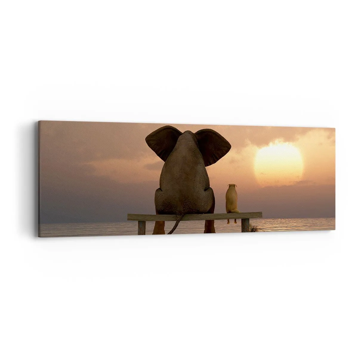 Obraz na plátne - Je skvelé spolu mlčať - 90x30 cm