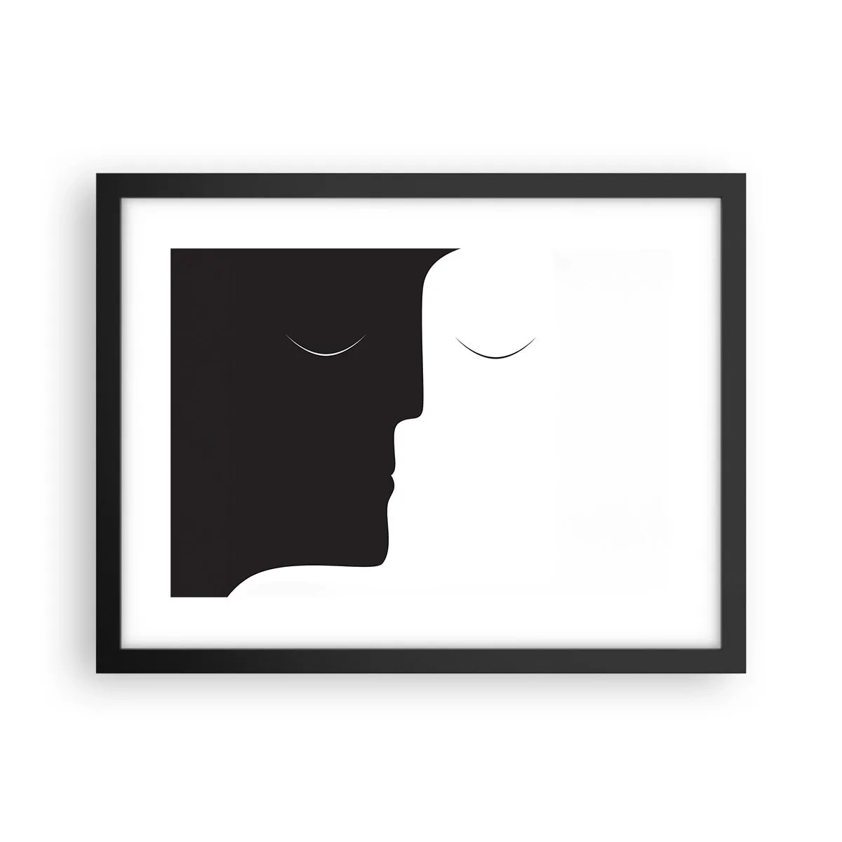 Plagát v čiernom ráme - Jednota protikladov - 40x30 cm