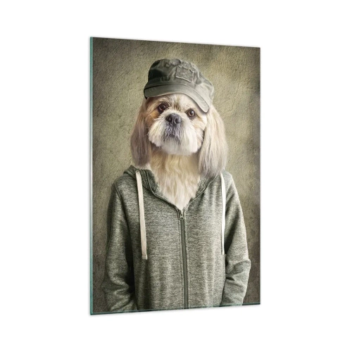 Obraz na skle - Mám radšej kľud - 80x120 cm