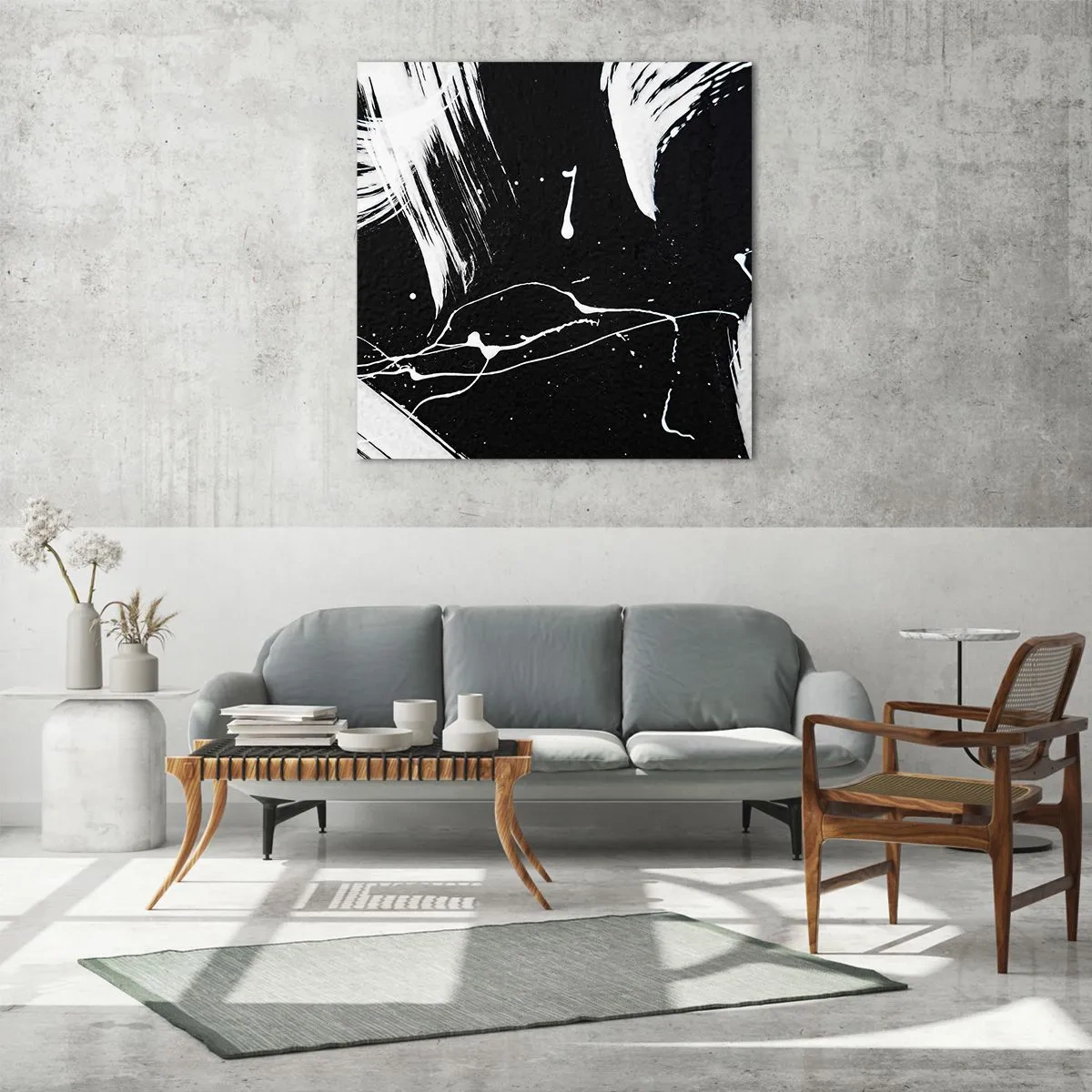 Obraz na skle - Prelomiť temnotu - 70x70 cm