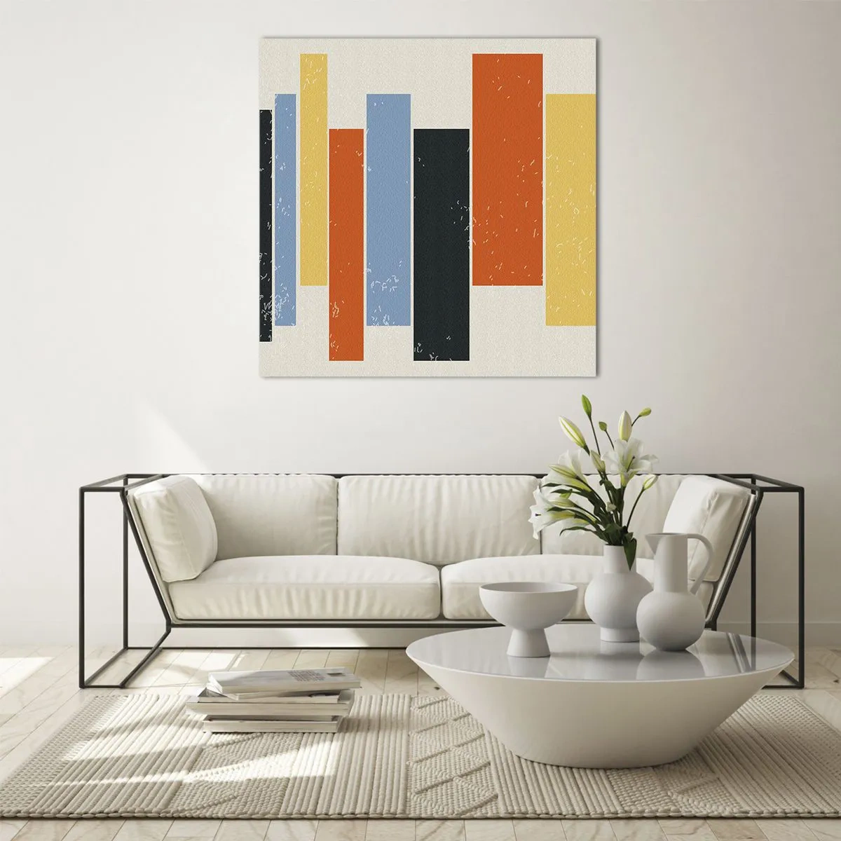 Obraz na skle - Záznam hudby - 60x60 cm