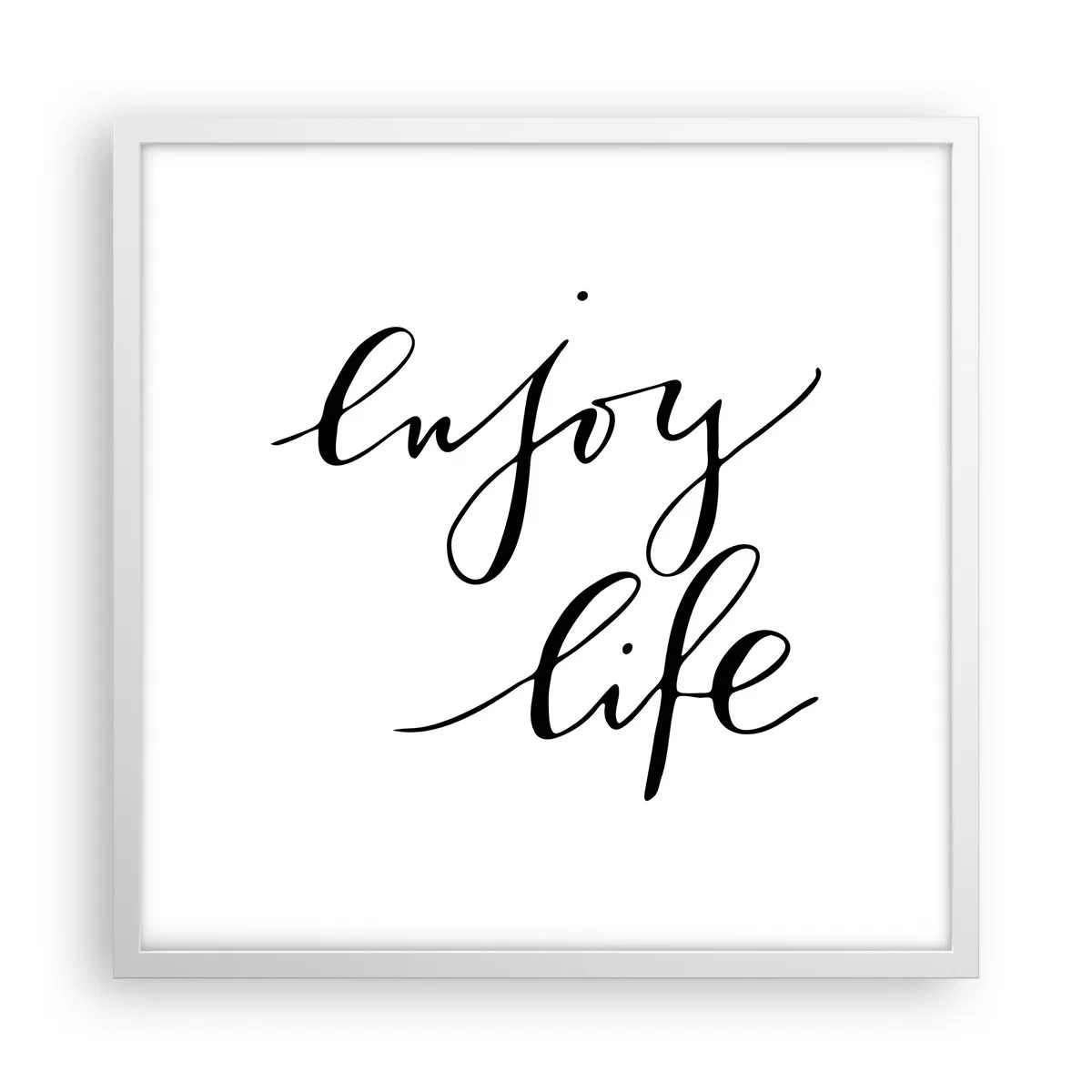 Plagát v bielom ráme - Niet čo dodať… - 50x50 cm