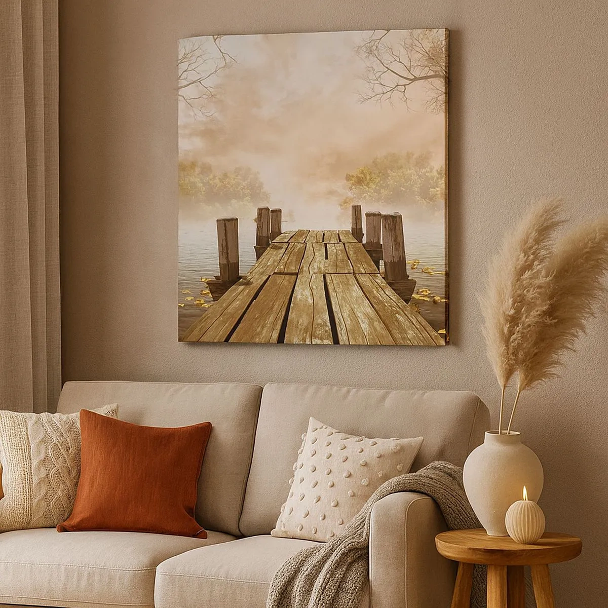 Obraz na plátne - Jemný smútok jesene - 30x30 cm