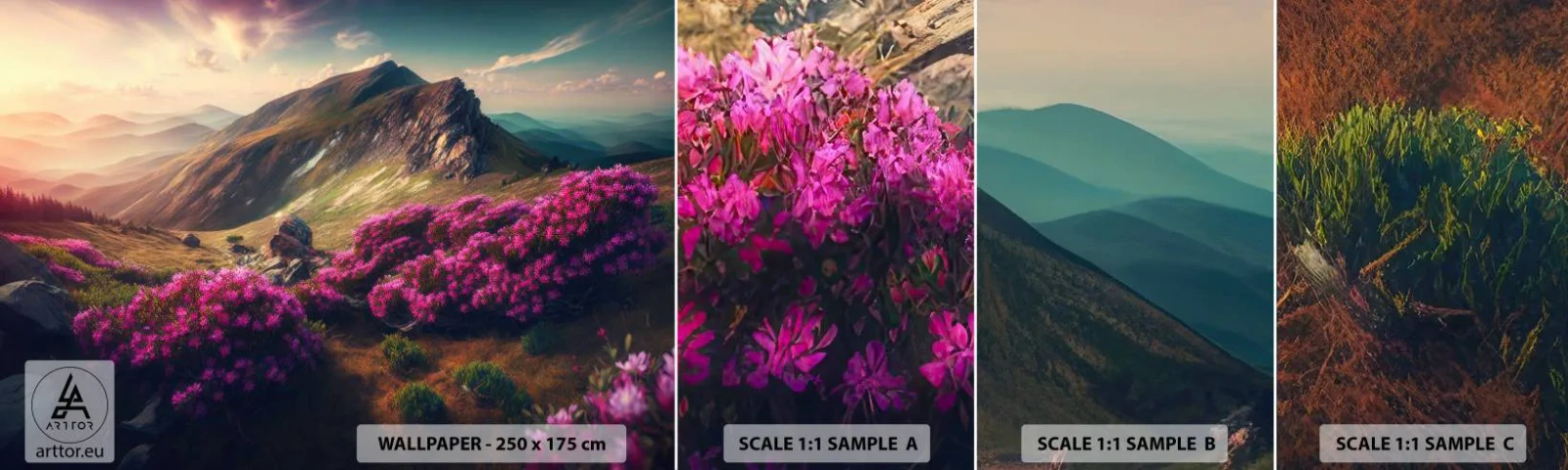 Vzorka Fototapeta Standard Eco - Leto na horách - Krajina, Príroda, hory - 100x30 cm