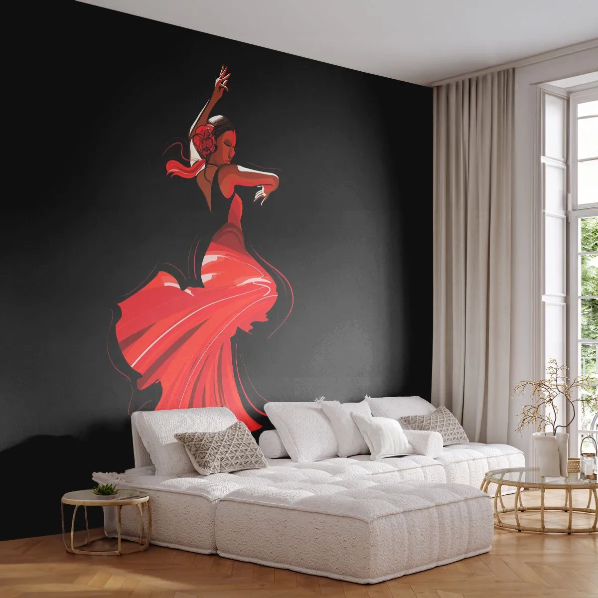 Fototapeta Premium Canvas - Horúca duša flamenco - tanečnica, Flamenco, Tancujte - 500x350 cm