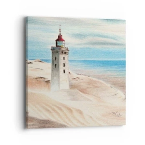 Obraz na plátne - Vždy hľadí na more - 40x40 cm