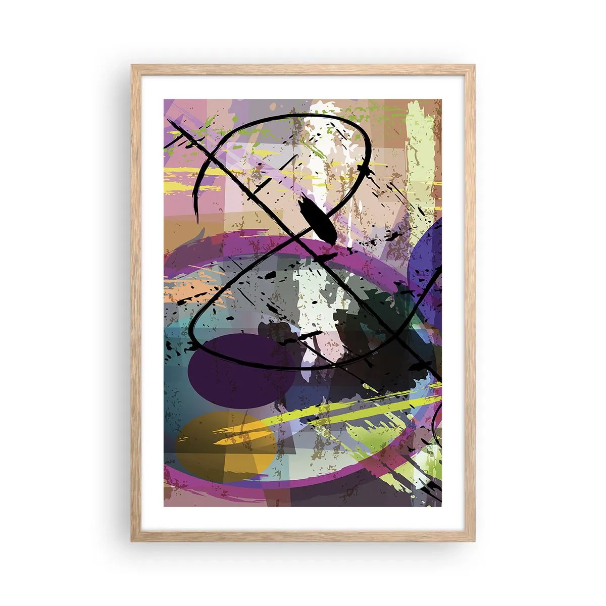 Plagát v ráme zo svetlého duba - Možno priamo alebo okolo - 50x70 cm