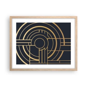 Plagát v ráme zo svetlého duba - Obraty udalosti - 50x40 cm