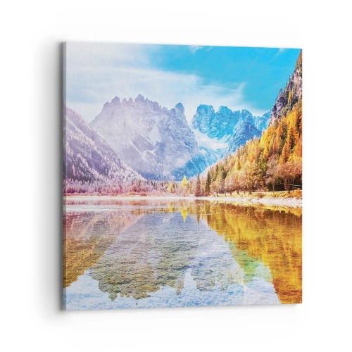 Obraz na plátne - A v horách už je jeseň - 70x70 cm