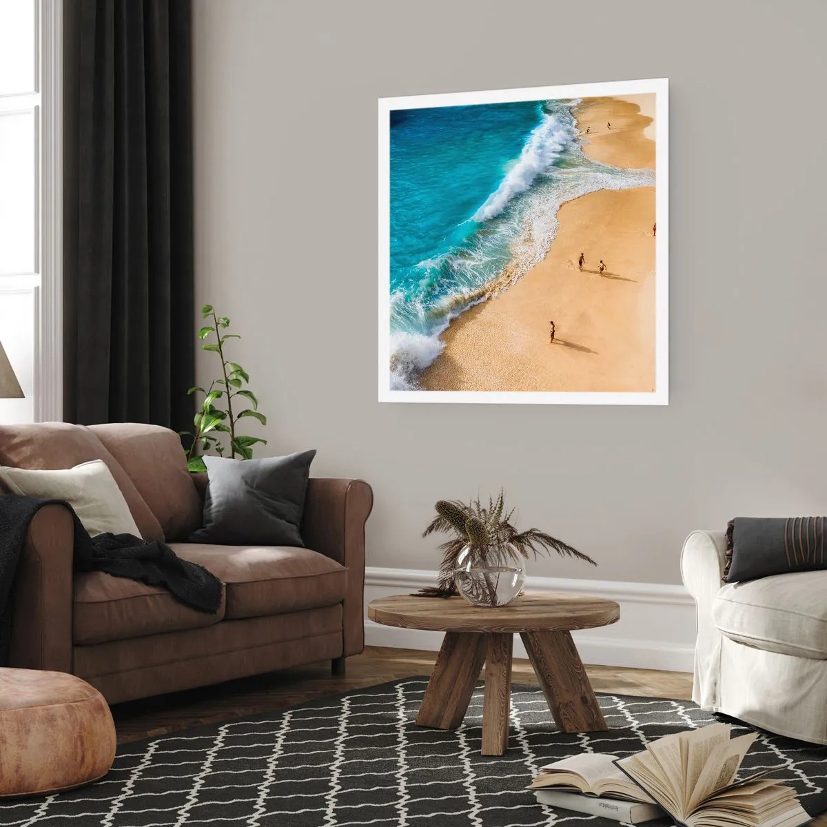 Plagát - A potom slnko, pláž… - 60x60 cm