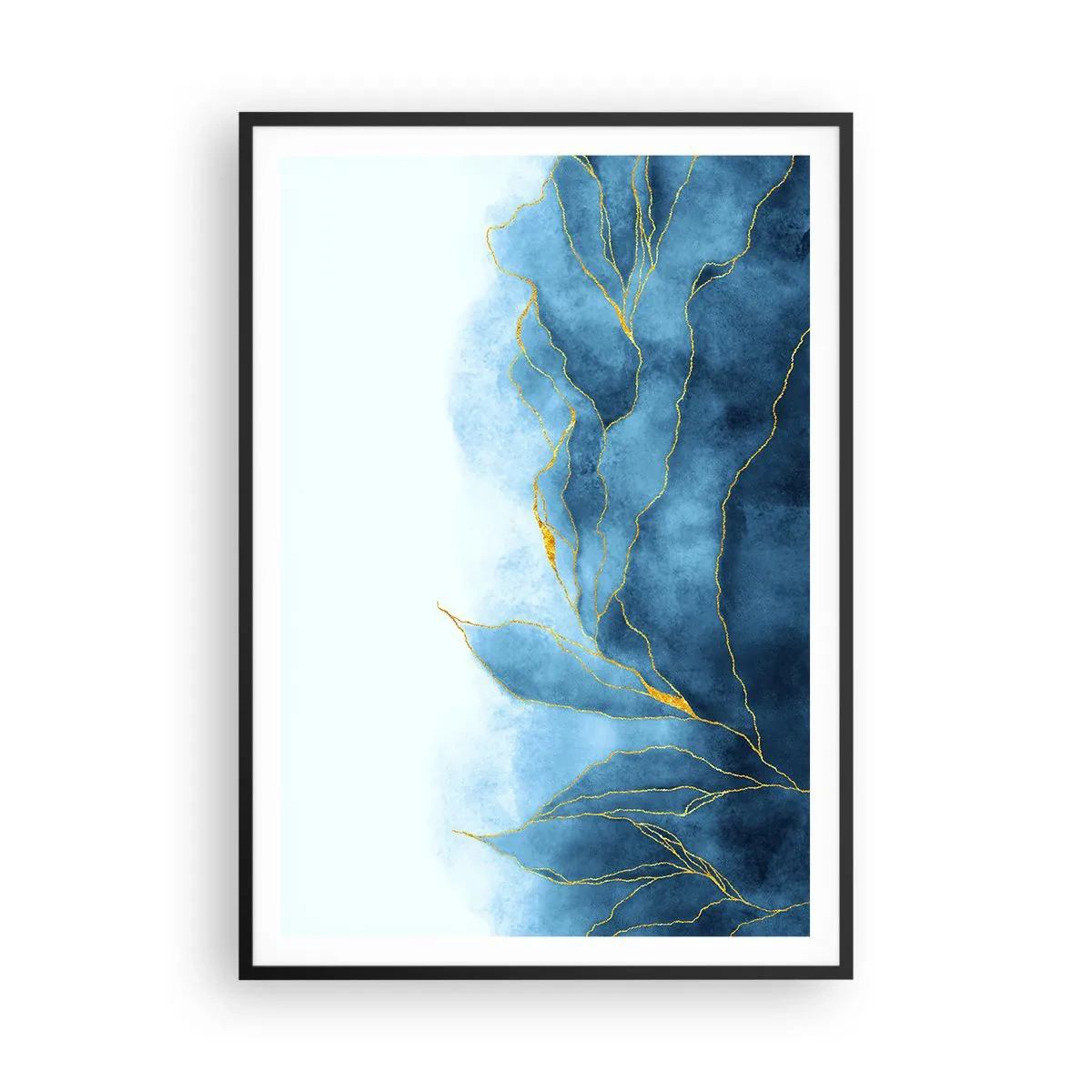 Plagát v čiernom ráme - Blankyt v zlate - 70x100 cm