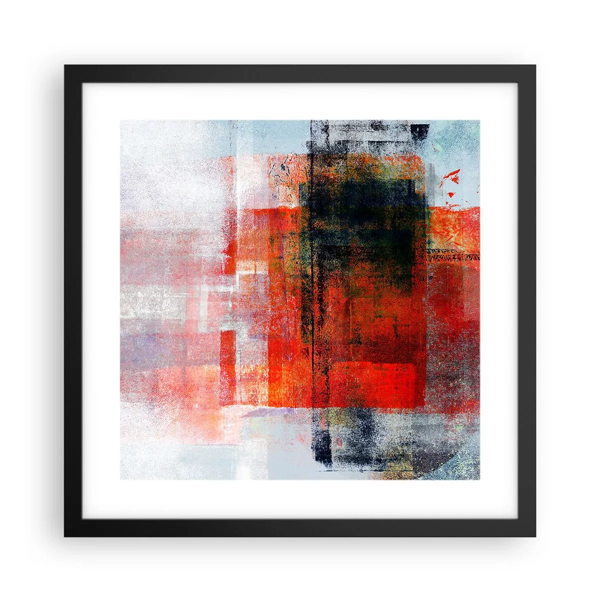 Plagát v čiernom ráme - Žiariaca kompozícia - 40x40 cm