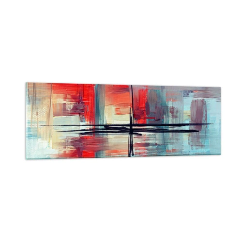 Obraz na skle - Krajina v neznámej dimenzii - 90x30 cm