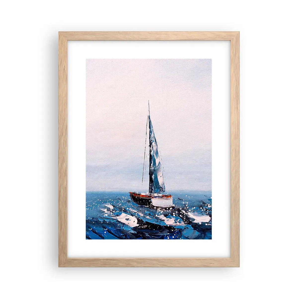 Plagát v ráme zo svetlého duba - Bratstvo vetra - 30x40 cm