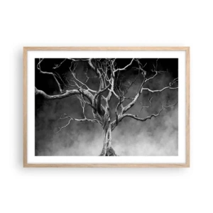 Plagát v ráme zo svetlého duba - Pôvodné a sväté - 70x50 cm