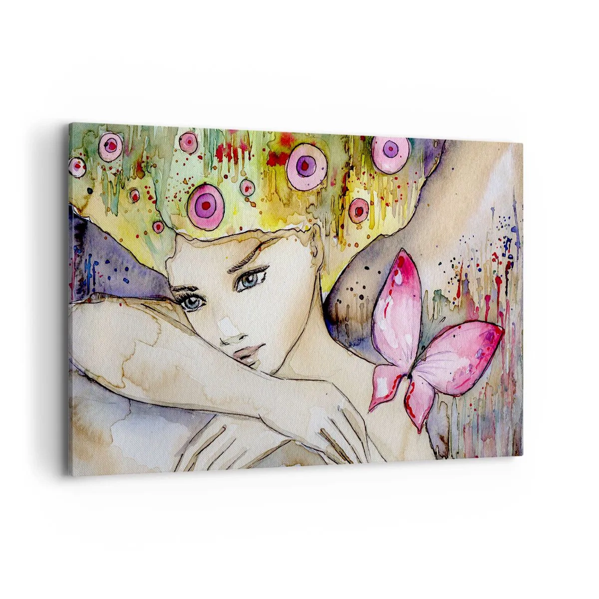 Obraz na plátne - Motýlia princezná - 120x80 cm