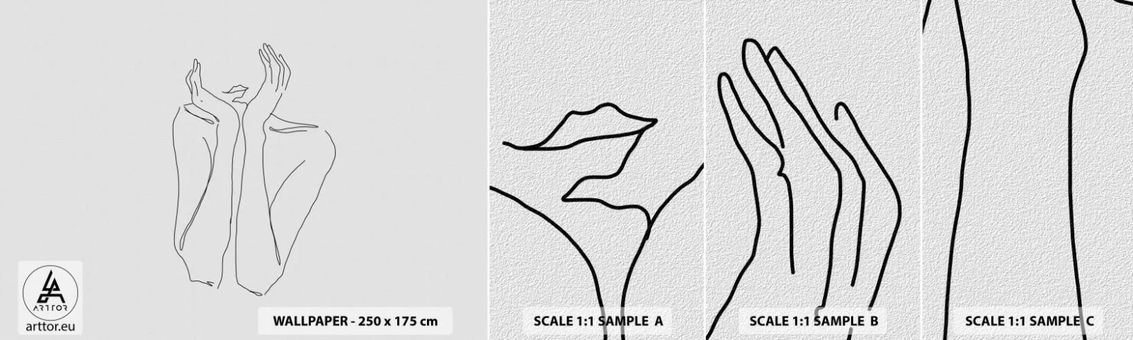 Vzorka samolepiacej fototapety Deluxe Sticker - O čom snívajú dievčatá - Žena, Grafika, Kus - 100x30 cm