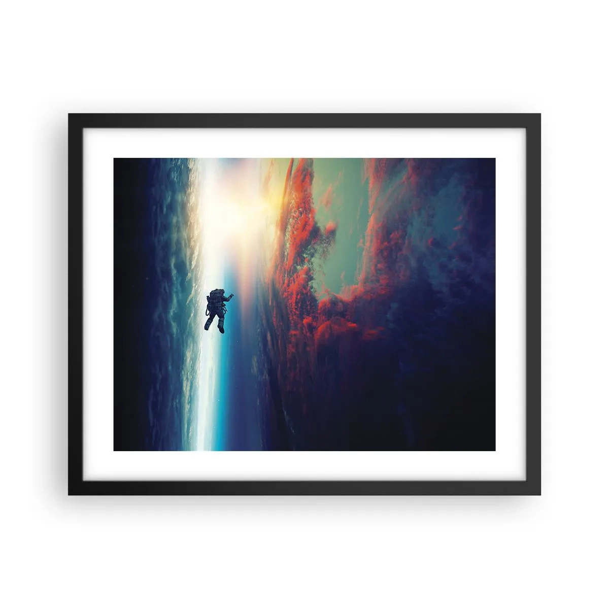 Plagát v čiernom ráme - Tvárou v tvár vesmíru - 50x40 cm