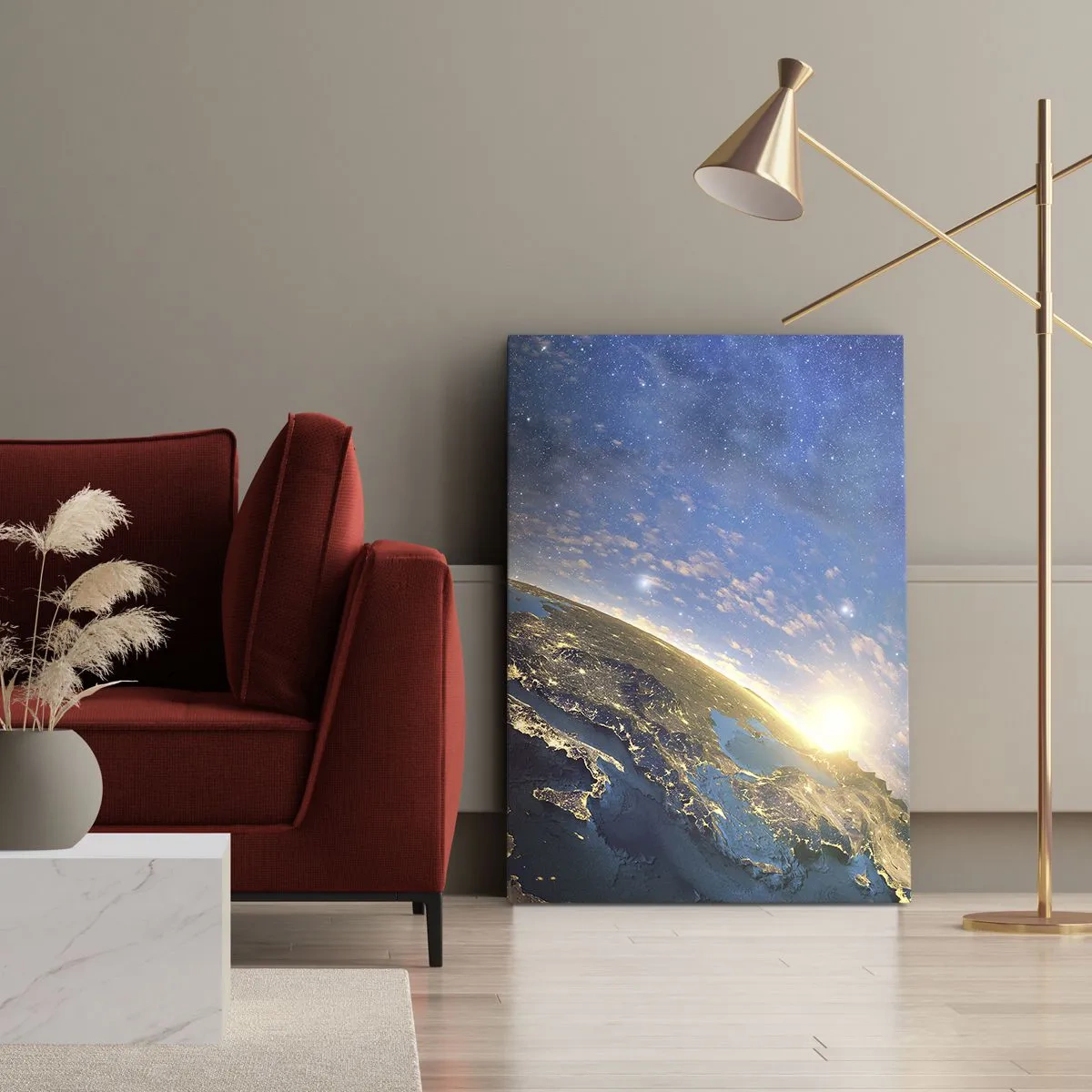 Obraz na plátne - Pozrime sa na seba s odstupom - 50x70 cm