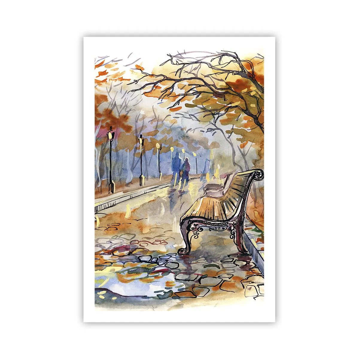 Plagát - Spoločne putovať jeseňou - 61x91 cm