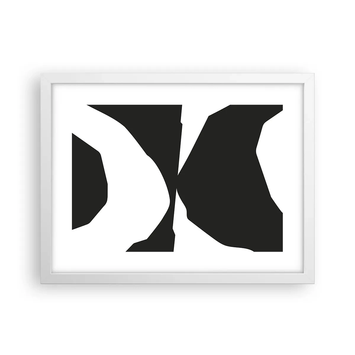 Plagát v bielom ráme - Positive-negative - 40x30 cm