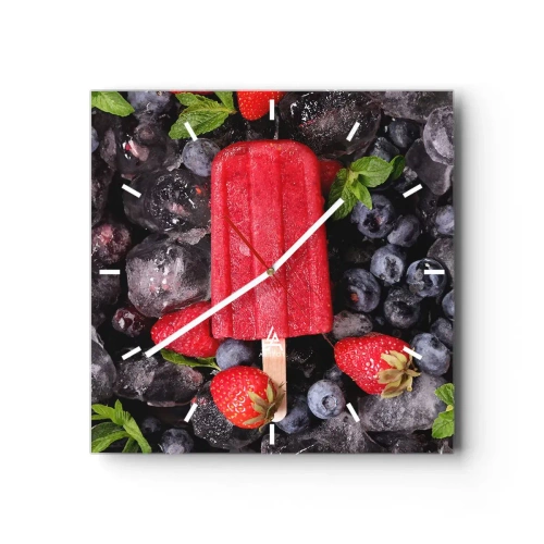 Nástenné hodiny - Chuť horúceho leta - 40x40 cm
