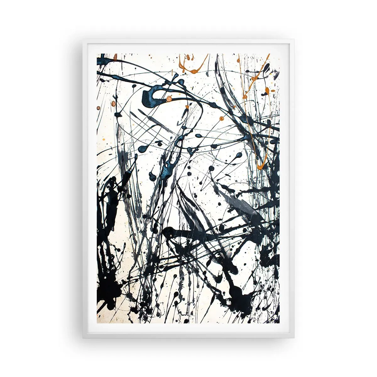 Plagát v bielom ráme - Expresionistická abstrakcia - 70x100 cm
