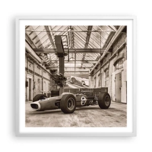 Plagát v bielom ráme - Odpočinok víťaza - 60x60 cm