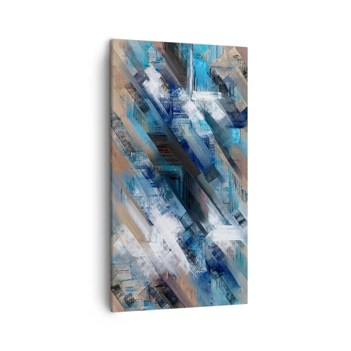 Obraz na plátne - Modrá šikmosť - 45x80 cm