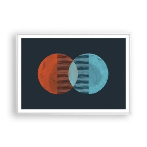 Plagát v bielom ráme - Astronomická fantázia - 100x70 cm