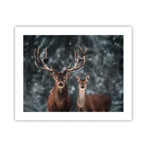 Plagát - Pán lesa so svojou ženou - 50x40 cm