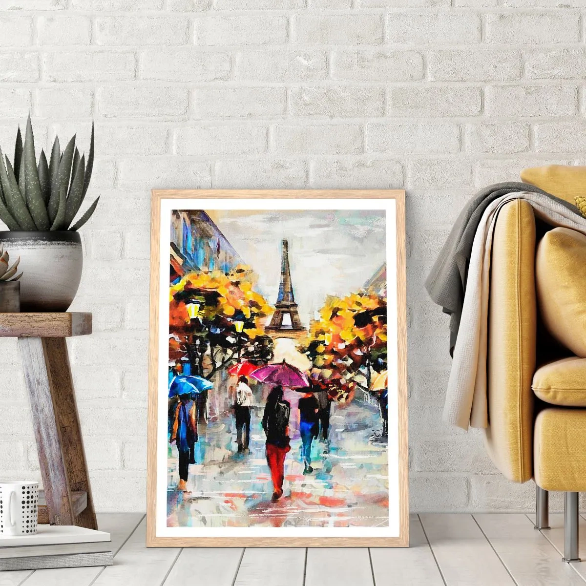 Plagát v ráme zo svetlého duba - Na jeseň obzvlášť krásny - 61x91 cm