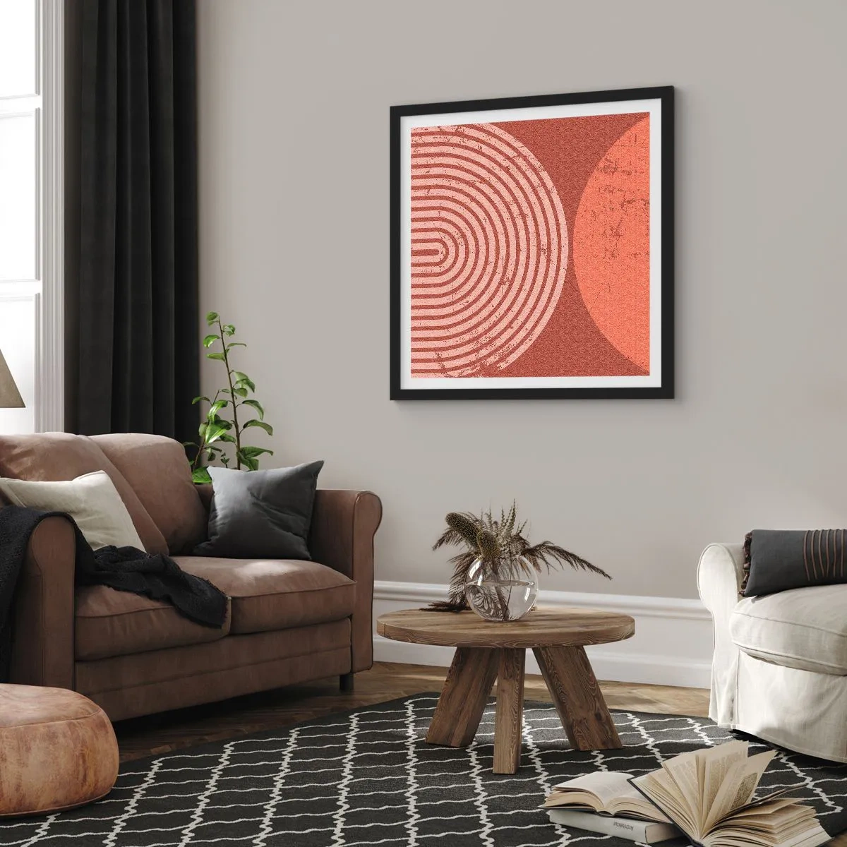 Plagát v čiernom ráme - Blízky vzťah - 60x60 cm