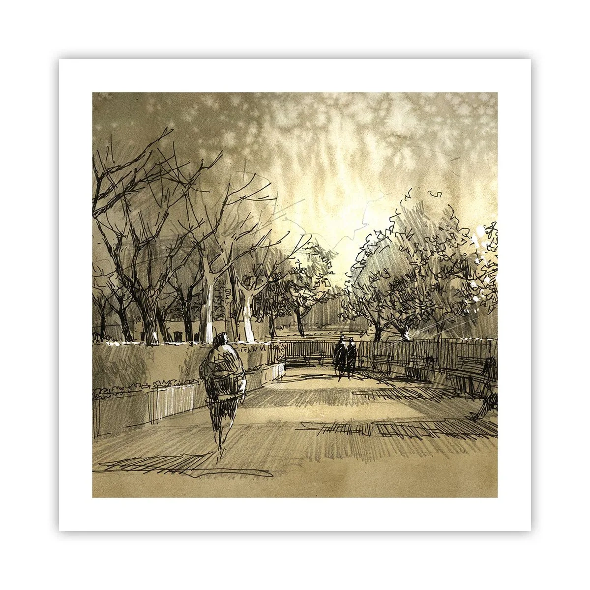 Plagát - Pierkom zastavený okamih - 50x50 cm