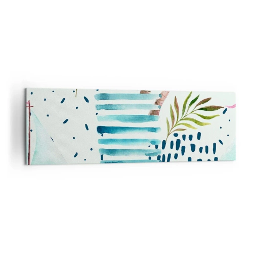 Obraz na plátne - Prázdniny pod palmami - 160x50 cm