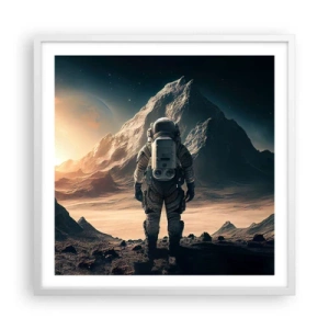 Plagát v bielom ráme - Nová výzva - 60x60 cm