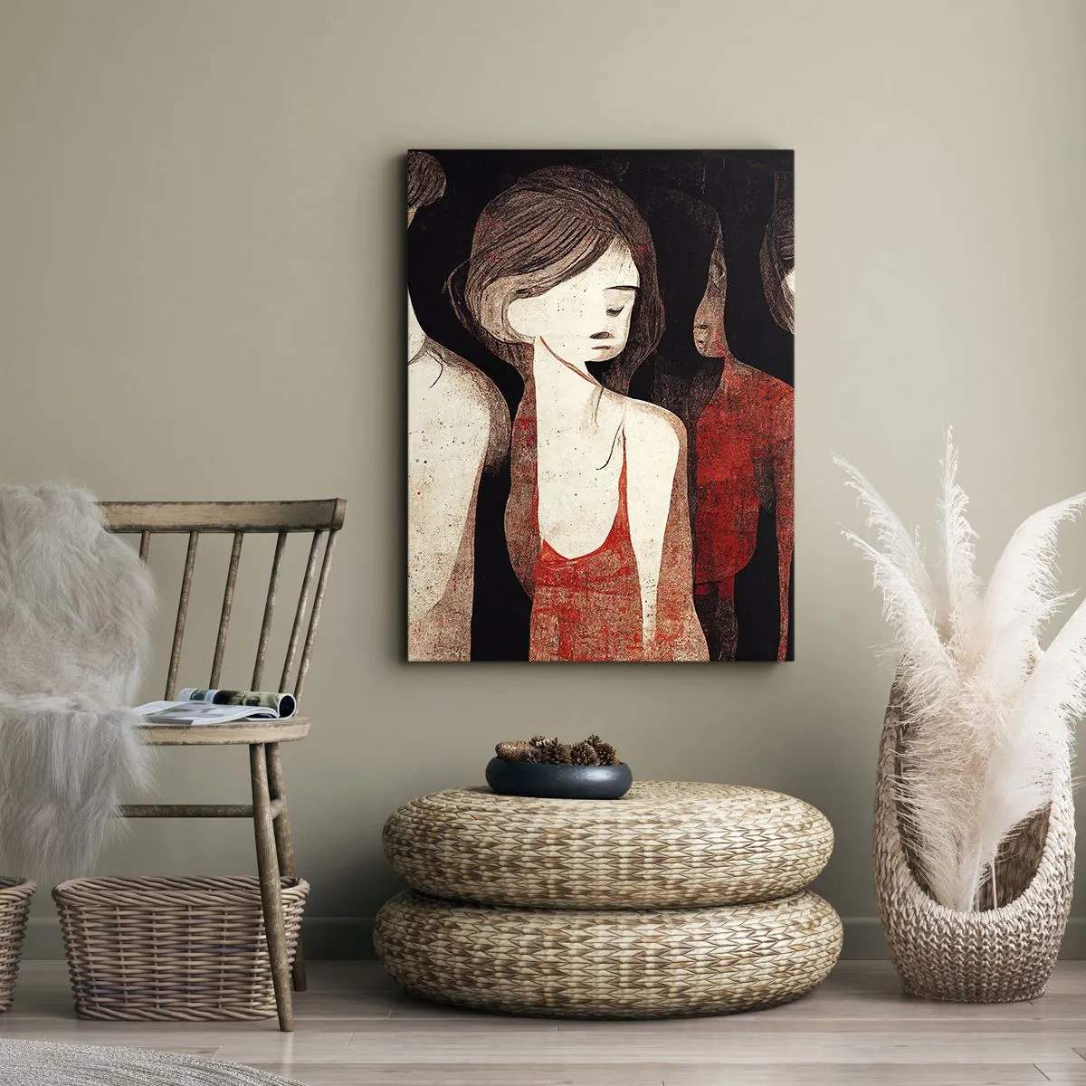 Obraz na plátne - Madony z temnoty - 45x80 cm