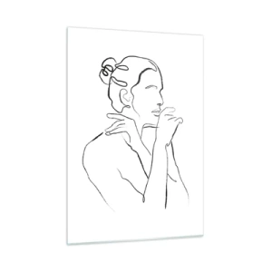 Obraz na skle - Akt: zmyselné tajomstvo - 50x70 cm