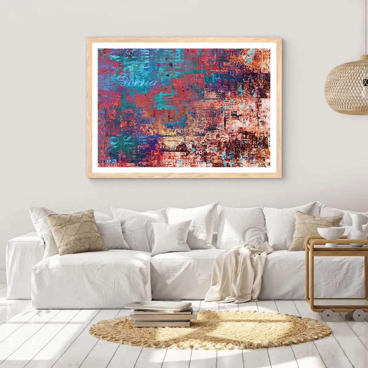 Plagát v ráme zo svetlého duba - Pamäť a zabudnutie - 70x50 cm