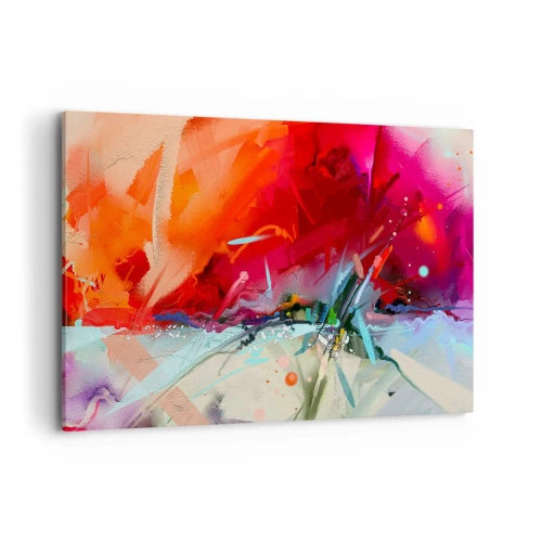 Obraz na plátne - Explózia svetiel a farieb - 100x70 cm