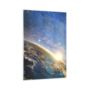 Obraz na skle - Pozrime sa na seba s odstupom - 70x100 cm